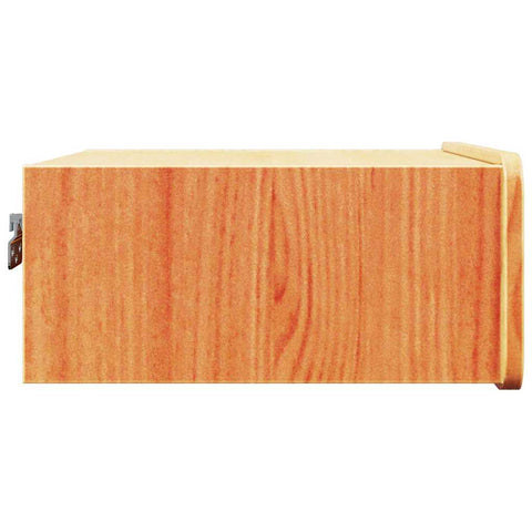 vidaXL Wall-mounted Bedside Table Wax brown 39 x 34 x 16.5 cm