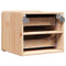 vidaXL Bedside Table 2 pcs Brown 39 x 34 x 33 cm Solid pinewood