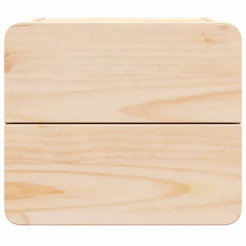 vidaXL Bedside Table 2 pcs Brown 39 x 34 x 33 cm Solid pinewood