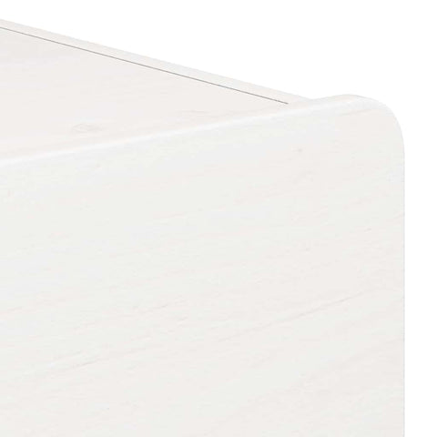 vidaXL Bedside Table with Drawer White 39 x 34 x 33 cm Solid pine wood