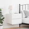 vidaXL Bedside Table with Drawer White 39 x 34 x 33 cm Solid pine wood