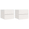 vidaXL Bedside Table 2 pcs White 39 x 34 x 33 cm Solid pinewood