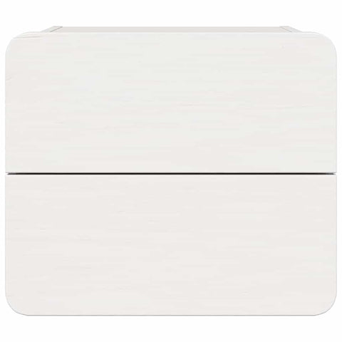 vidaXL Bedside Table 2 pcs White 39 x 34 x 33 cm Solid pinewood