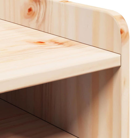 vidaXL Bedside Table Brown 38 x 36 x 29.5 cm Solid pine wood