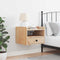 vidaXL Bedside Table Brown 38 x 36 x 29.5 cm Solid pine wood