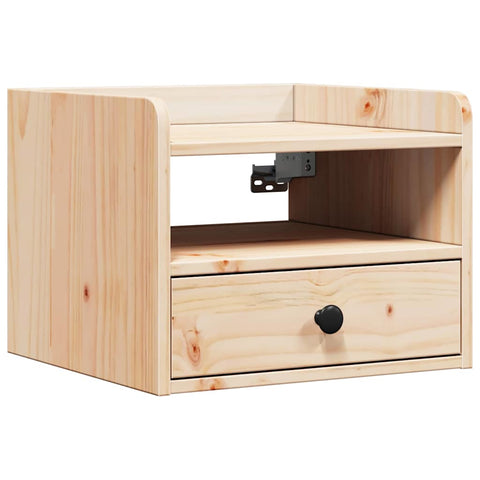 vidaXL Bedside Table Brown 38 x 36 x 29.5 cm Solid pine wood