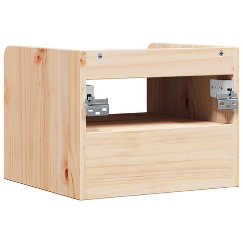 vidaXL Bedside Table Brown 38 x 36 x 29.5 cm Solid pine wood
