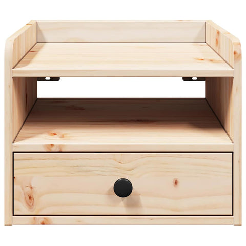 vidaXL Bedside Table Brown 38 x 36 x 29.5 cm Solid pine wood