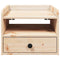 vidaXL Bedside Table Brown 38 x 36 x 29.5 cm Solid pine wood