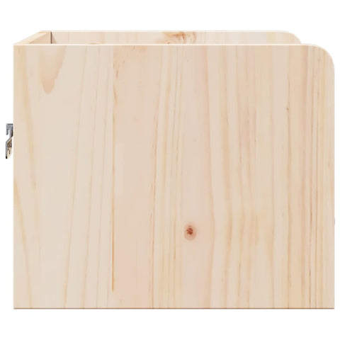 vidaXL Bedside Table Brown 38 x 36 x 29.5 cm Solid pine wood