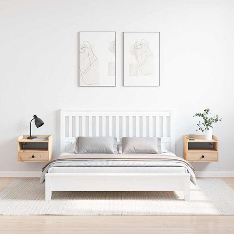 vidaXL Bedside Tables 2 pcs Brown 38 x 36 x 29.5 cm Solid pine wood