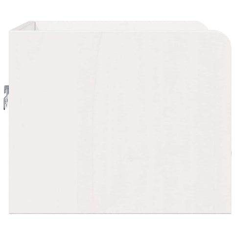 vidaXL Bedside Table White 38 x 36 x 29.5 cm Solid pine wood