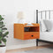 vidaXL Bedside Table Wax brown 38 x 36 x 29.5 cm Solid pine wood