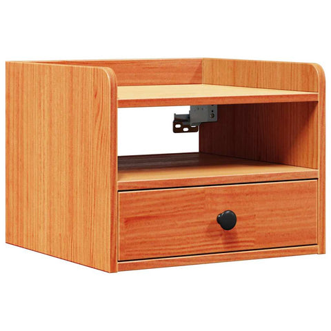 vidaXL Bedside Table Wax brown 38 x 36 x 29.5 cm Solid pine wood