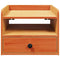 vidaXL Bedside Table Wax brown 38 x 36 x 29.5 cm Solid pine wood