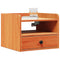 vidaXL Bedside Table Wax brown 38 x 36 x 29.5 cm Solid pine wood