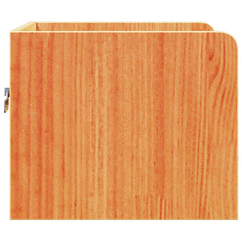 vidaXL Bedside Table Wax brown 38 x 36 x 29.5 cm Solid pine wood