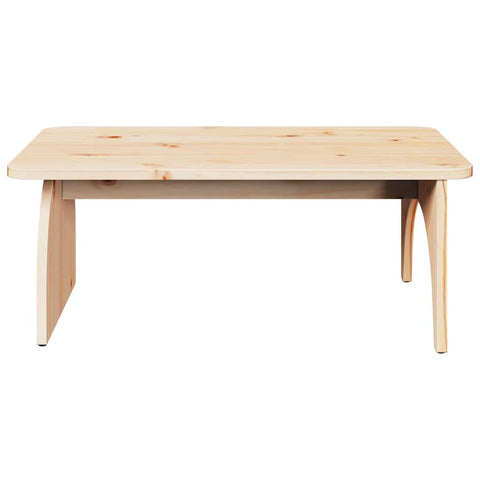 vidaXL Coffee Table Natural 80 x 50 x 31 cm Solid pine wood