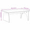 vidaXL Coffee Table Natural 80 x 50 x 31 cm Solid pine wood