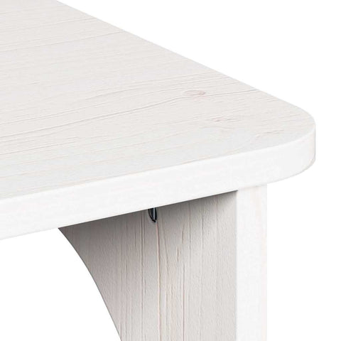 vidaXL Coffee Table White 80 x 50 x 31 cm Solid pine wood