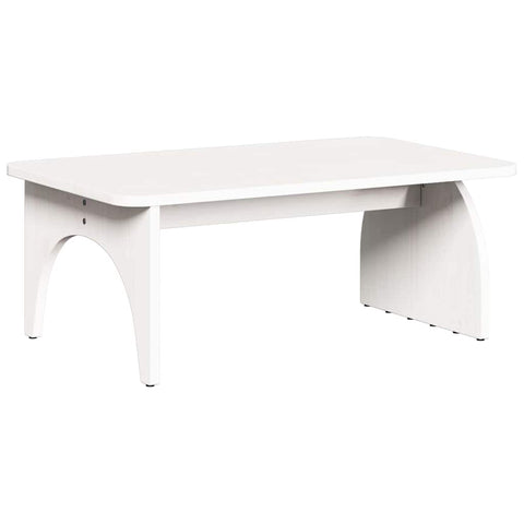 vidaXL Coffee Table White 80 x 50 x 31 cm Solid pine wood