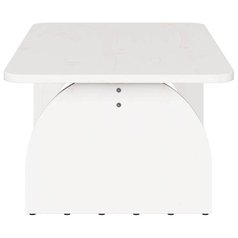 vidaXL Coffee Table White 80 x 50 x 31 cm Solid pine wood