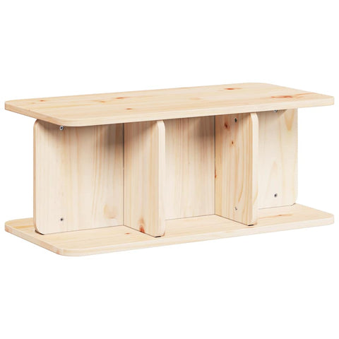 vidaXL Coffee Table Natural Solid pine wood