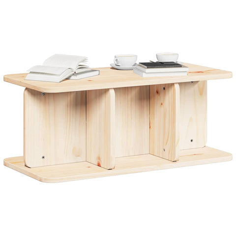 vidaXL Coffee Table Natural Solid pine wood