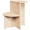 vidaXL Side Table Natural Solid pine wood