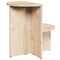 vidaXL Side Table Natural Solid pine wood