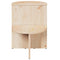 vidaXL Side Table Natural Solid pine wood