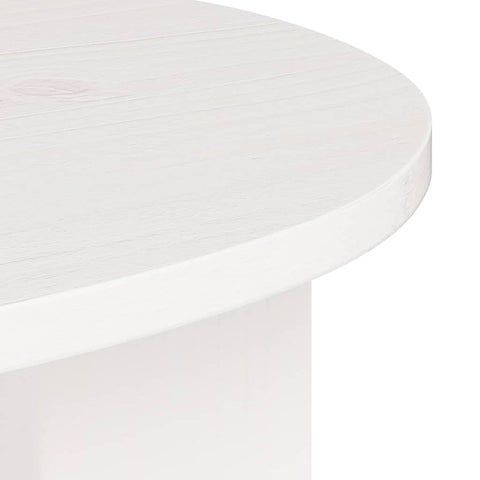 vidaXL Side Table White 50 x 40 x 50 cm Solid pine wood