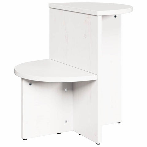 vidaXL Side Table White 50 x 40 x 50 cm Solid pine wood