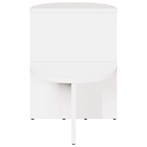 vidaXL Side Table White 50 x 40 x 50 cm Solid pine wood