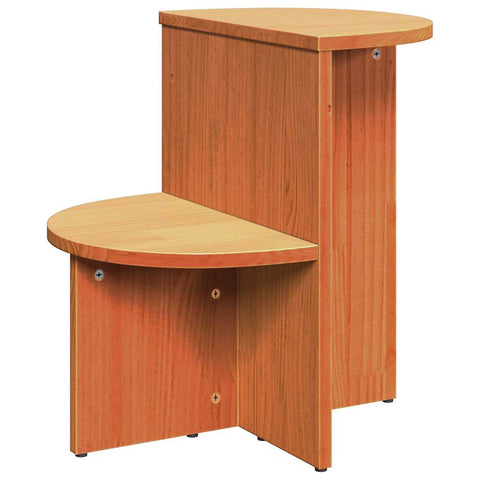 vidaXL Side Table Wax brown 50 x 40 x 50 cm Solid pine wood