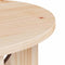 vidaXL Coffee Table Natural 50 x 50 x 35 cm Solid pine wood