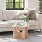 vidaXL Coffee Table Natural 50 x 50 x 35 cm Solid pine wood