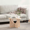 vidaXL Coffee Table Natural 50 x 50 x 35 cm Solid pine wood