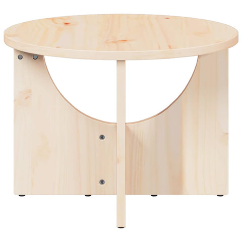 vidaXL Coffee Table Natural 50 x 50 x 35 cm Solid pine wood