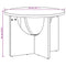vidaXL Coffee Table Natural 50 x 50 x 35 cm Solid pine wood