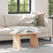 vidaXL Coffee Table Natural 80 x 40 x 35 cm Solid pine wood