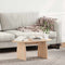 vidaXL Coffee Table Natural 80 x 40 x 35 cm Solid pine wood