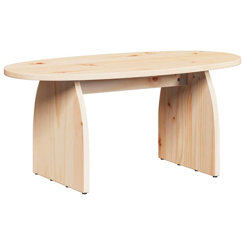 vidaXL Coffee Table Natural 80 x 40 x 35 cm Solid pine wood