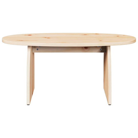 vidaXL Coffee Table Natural 80 x 40 x 35 cm Solid pine wood