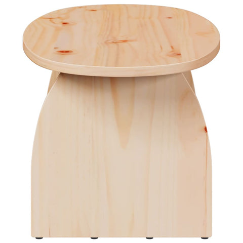 vidaXL Coffee Table Natural 80 x 40 x 35 cm Solid pine wood