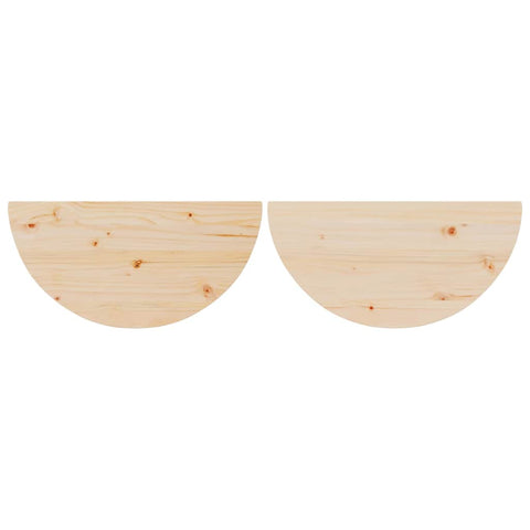 vidaXL Coffee Table 2 pcs Natural Solid pine wood