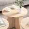 vidaXL Coffee Table 3 pcs Natural Solid pine wood