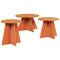 vidaXL Coffee Table 3 pcs Wax brown Solid pine wood