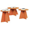vidaXL Coffee Table 3 pcs Wax brown Solid pine wood