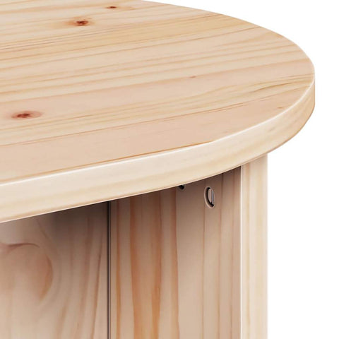 vidaXL Coffee Table Natural 80 x 39.5 x 35 cm Solid pine wood